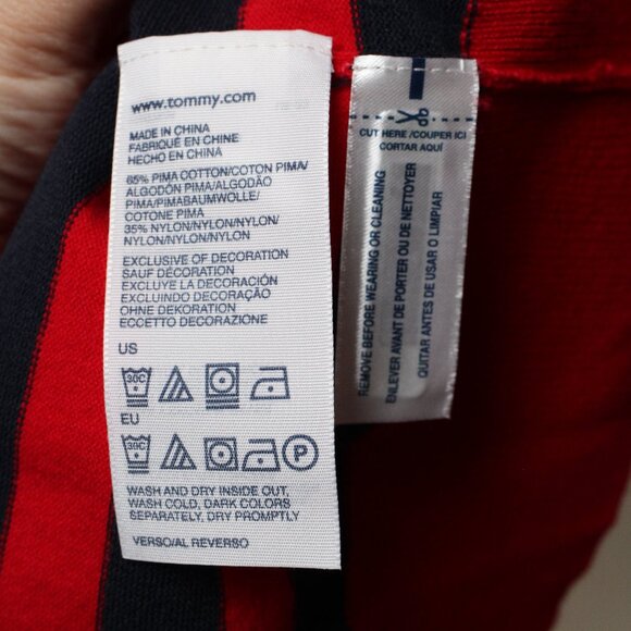 Tommy Hilfiger Red and Blue Striped Sweater - Picture 10 of 10
